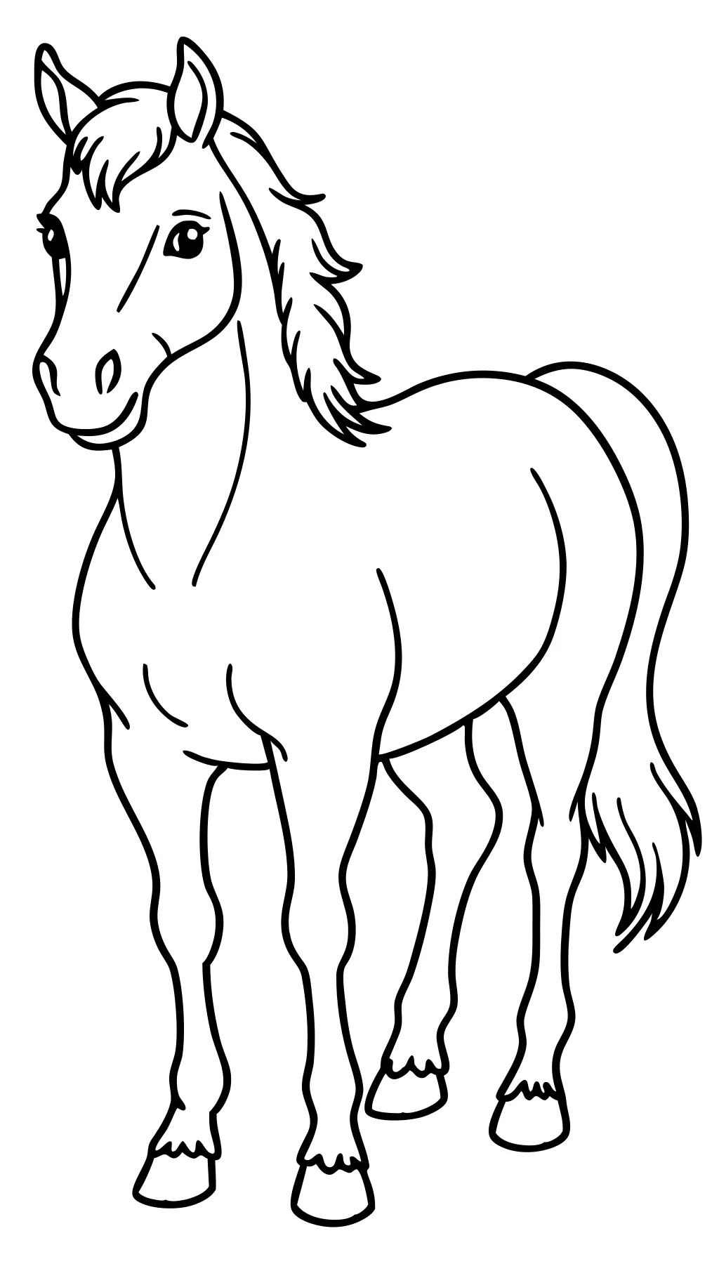 horse coloring pages free printable